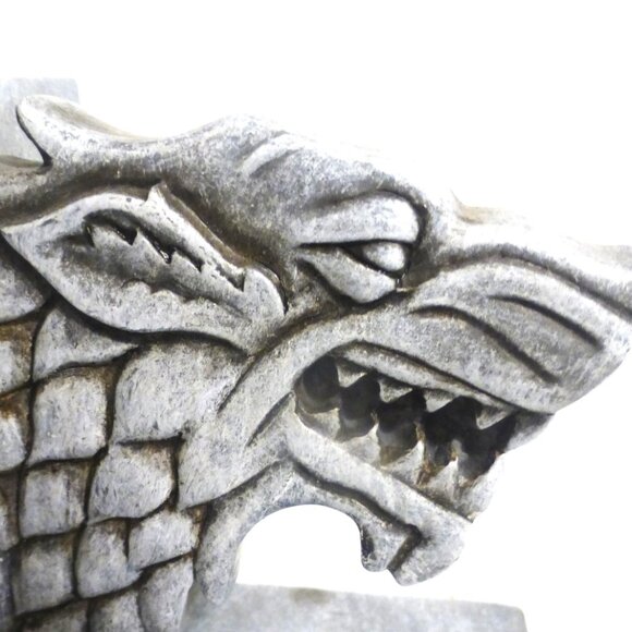 DEC1 - 2013 DRAGON vintage Game of Thrones WINTER COMING Dragon Bookends HBO - Picture 1 of 13